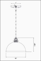 Open Box - Z-Lite 1004P20-MW-RB - Pendants Indoor Lighting
