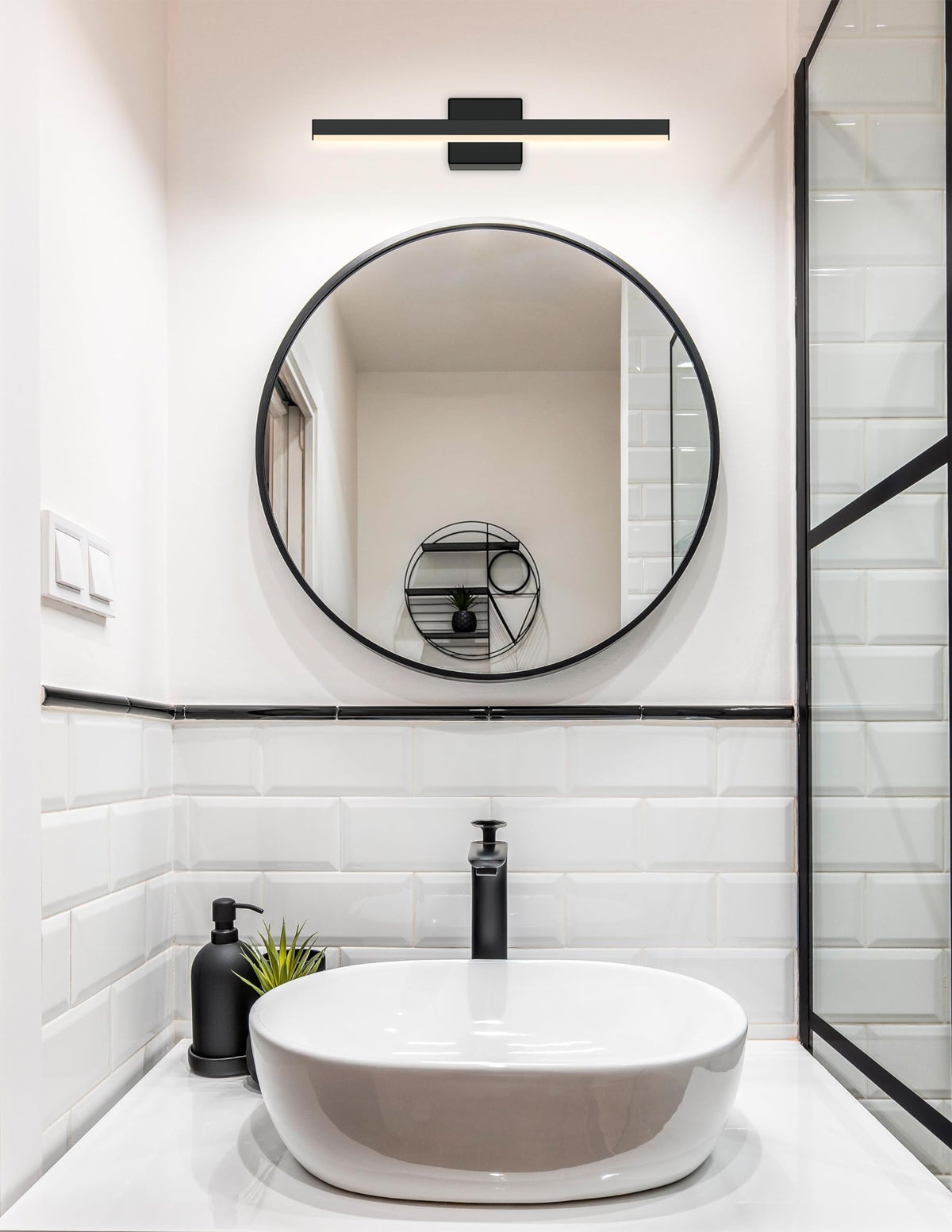 Open Box - Justice Design Group NSH-9091-MBLK - Wall Sconces Indoor Lighting