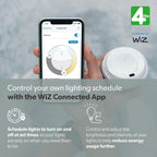 4lite WiZ Connected Dimmable White WiFi LED Smart Bulb - GU10