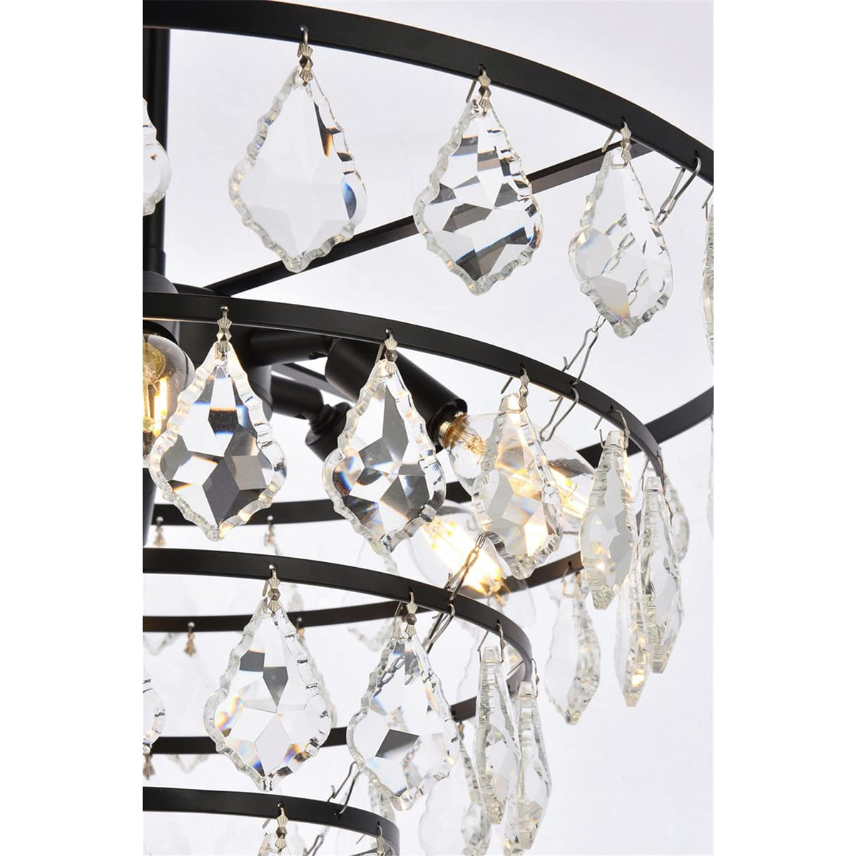 Open Box - Elegant Lighting 1101D20BK - Chandeliers Indoor Lighting