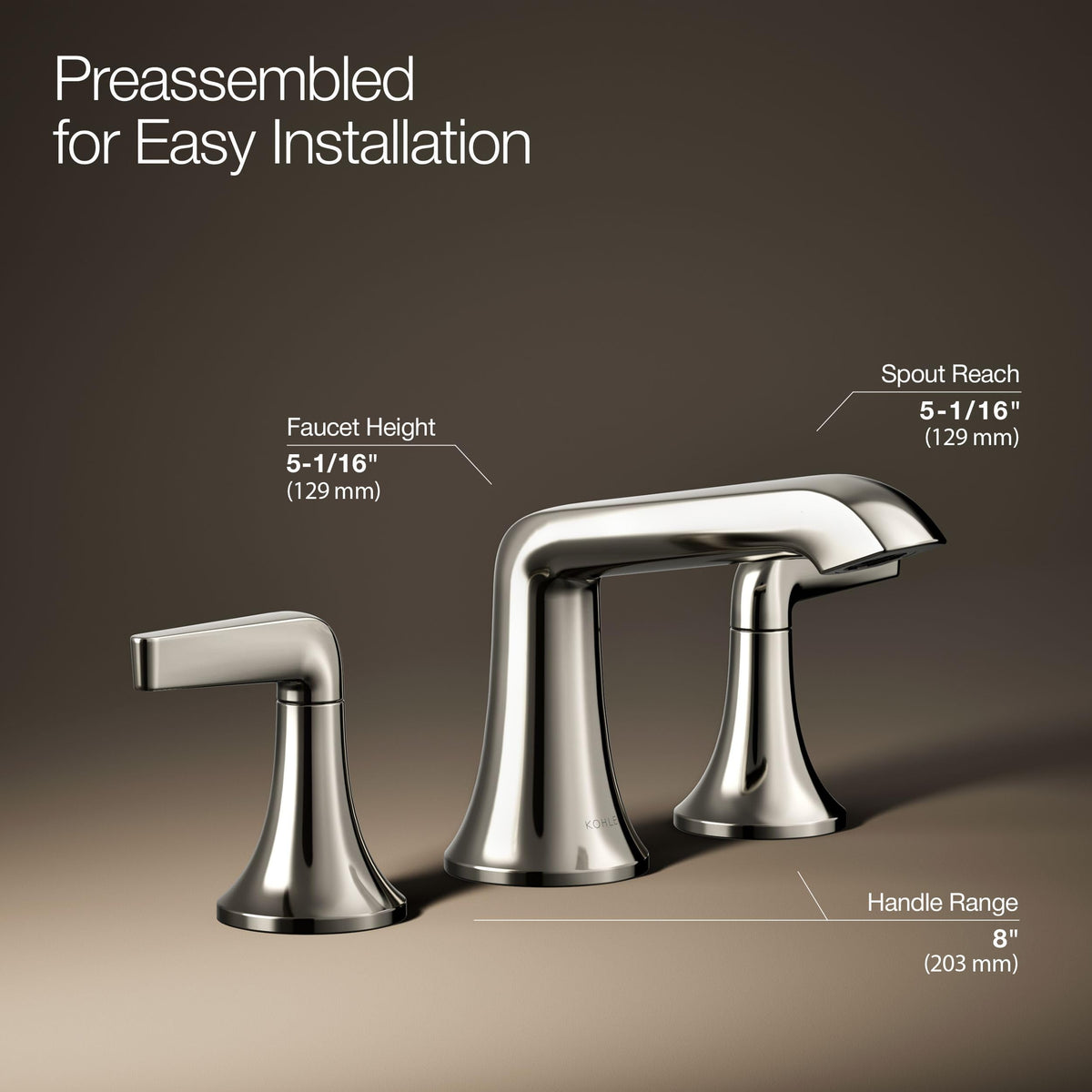 Open Box - Kohler K-22020-4-SN - Lavatory Faucet