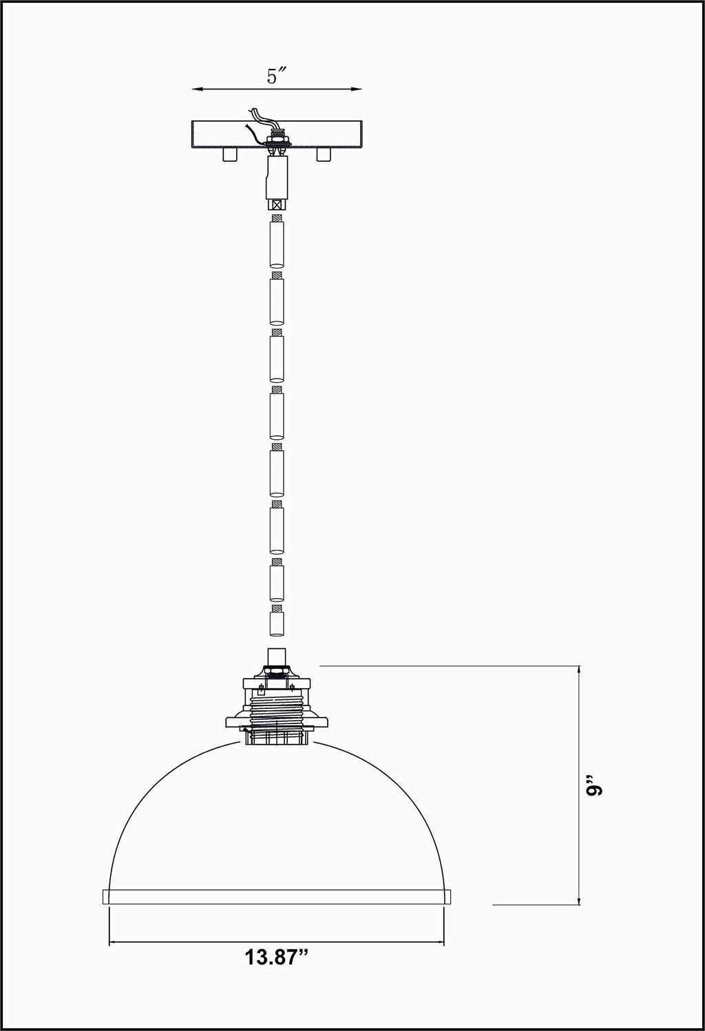 Open Box - Z-Lite 1004P14-MW-RB - Pendants Indoor Lighting