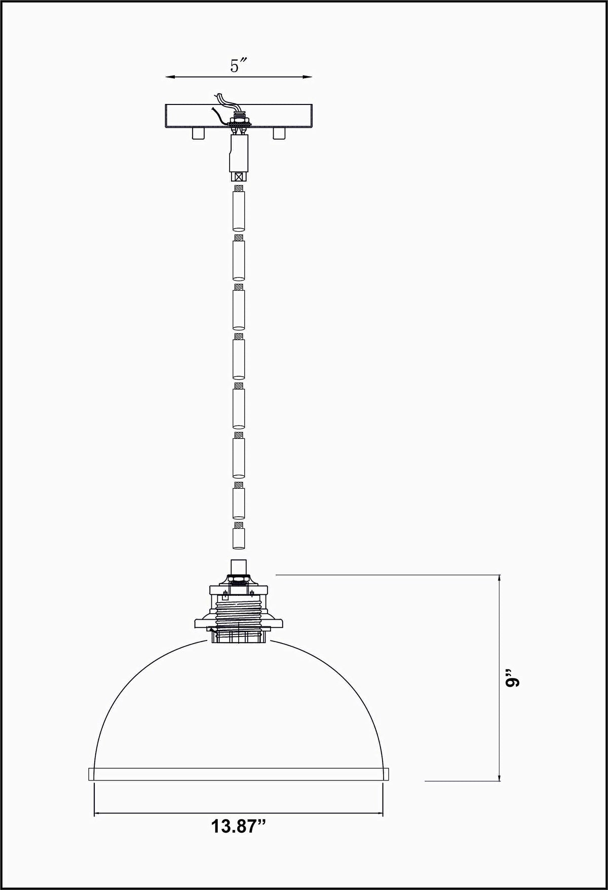 Open Box - Z-Lite 1004P14-MW-RB - Pendants Indoor Lighting