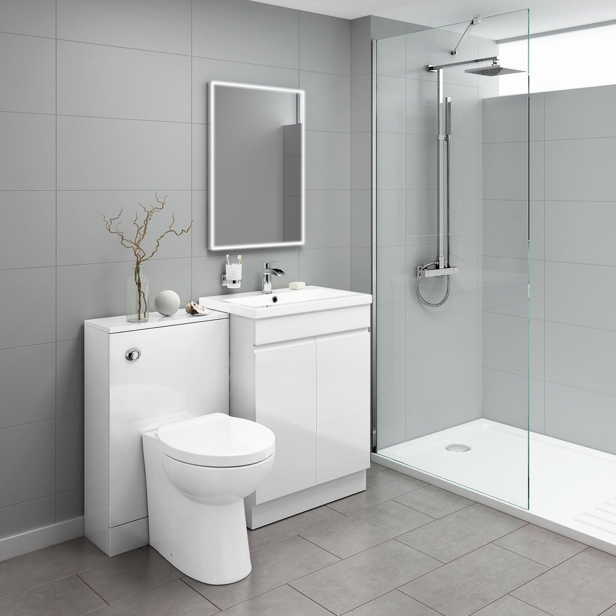 Spectra Touchless Sensor LED Illuminated Mirror with Demister