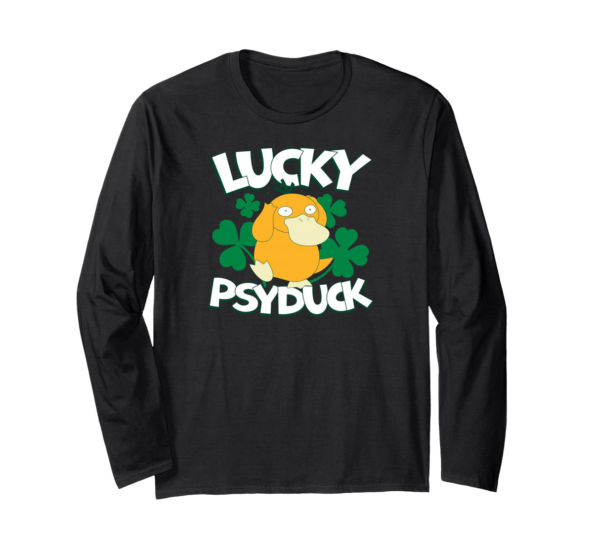 Pokémon - St Patrick's Day - Lucky Psyduck Long Sleeve T-Shirt