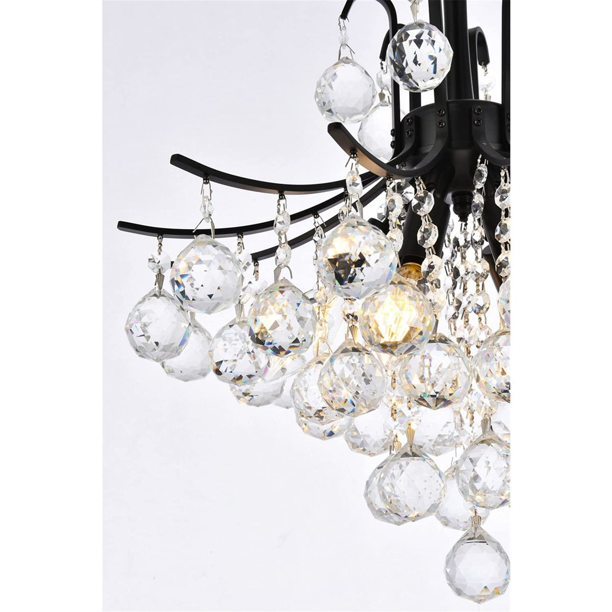 Open Box - Elegant Lighting V8000D16BK/RC - Pendants Indoor Lighting