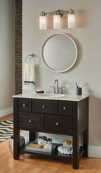 Open Box - Moen CSIDN0763BN 20.96" Wide 3 Vanity Lights from the Iso Collection