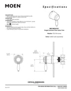 Open Box - Moen TS52104BL - Volume Control Faucet