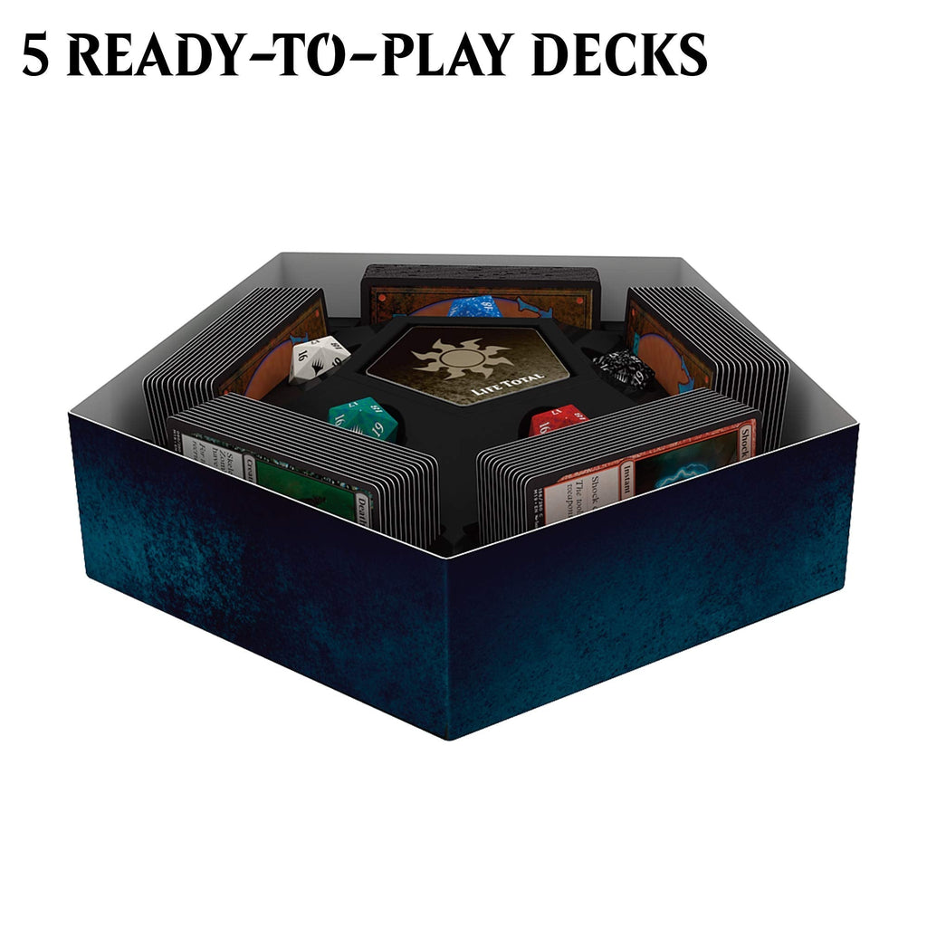 Magic: The Gathering Magic Game Night | Card Game for 2-5 Players | 5 Decks | 5 Dice | Accessories