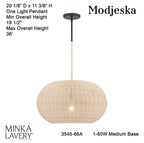 Open Box - Minka Lavery 3545-66A - Pendants Indoor Lighting