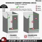 Open Box - Rev-A-Shelf 5322KB-BCSC-6-GR - Cabinet and Kitchen Organizers