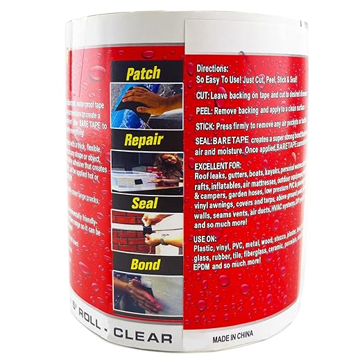Jimator Tape 4” Waterproof Rubberised Seal Repair Tape | Super Strong Leak Stop Patch