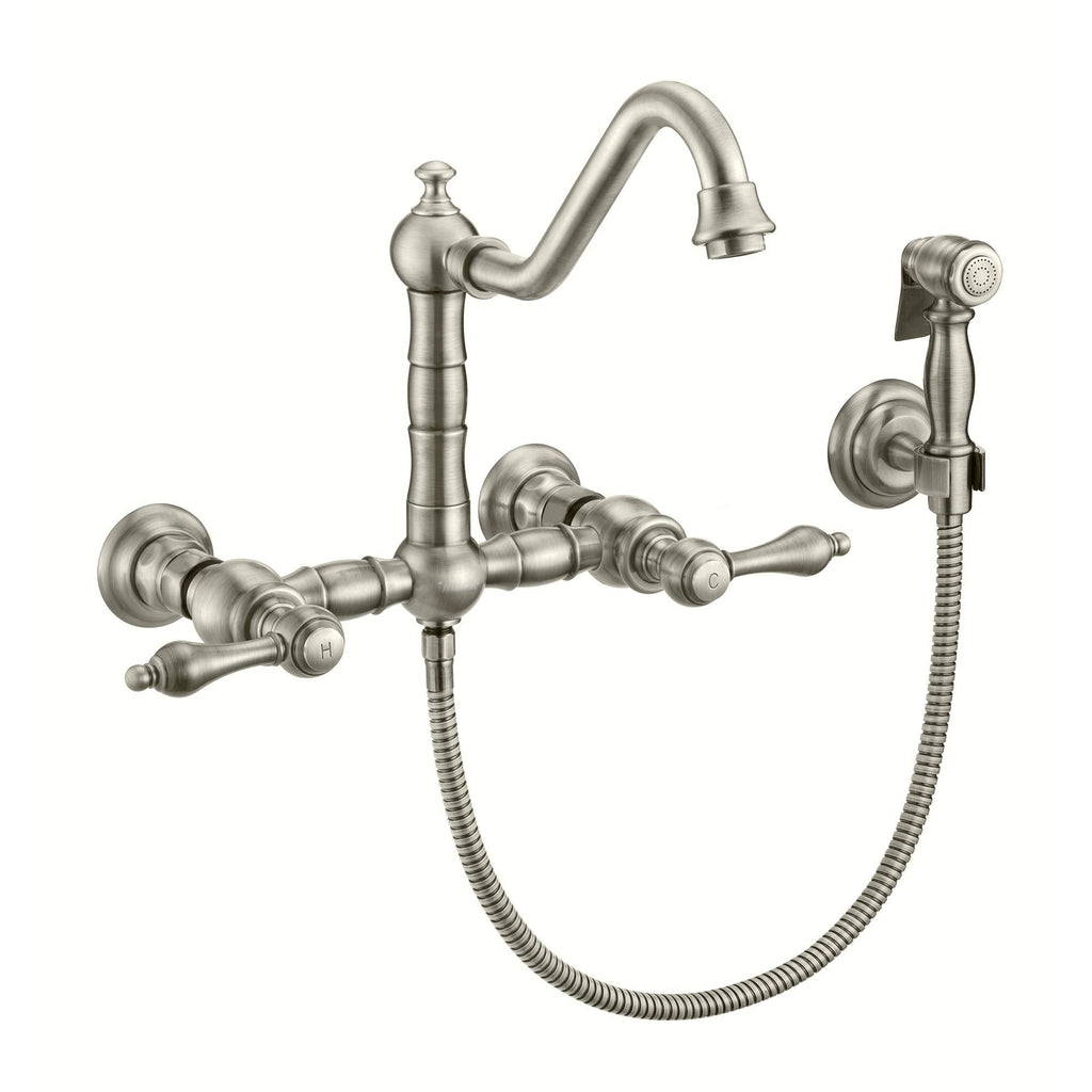 Open Box - Whitehaus WHKWLV3-9402-NT-BN - Kitchen Faucet