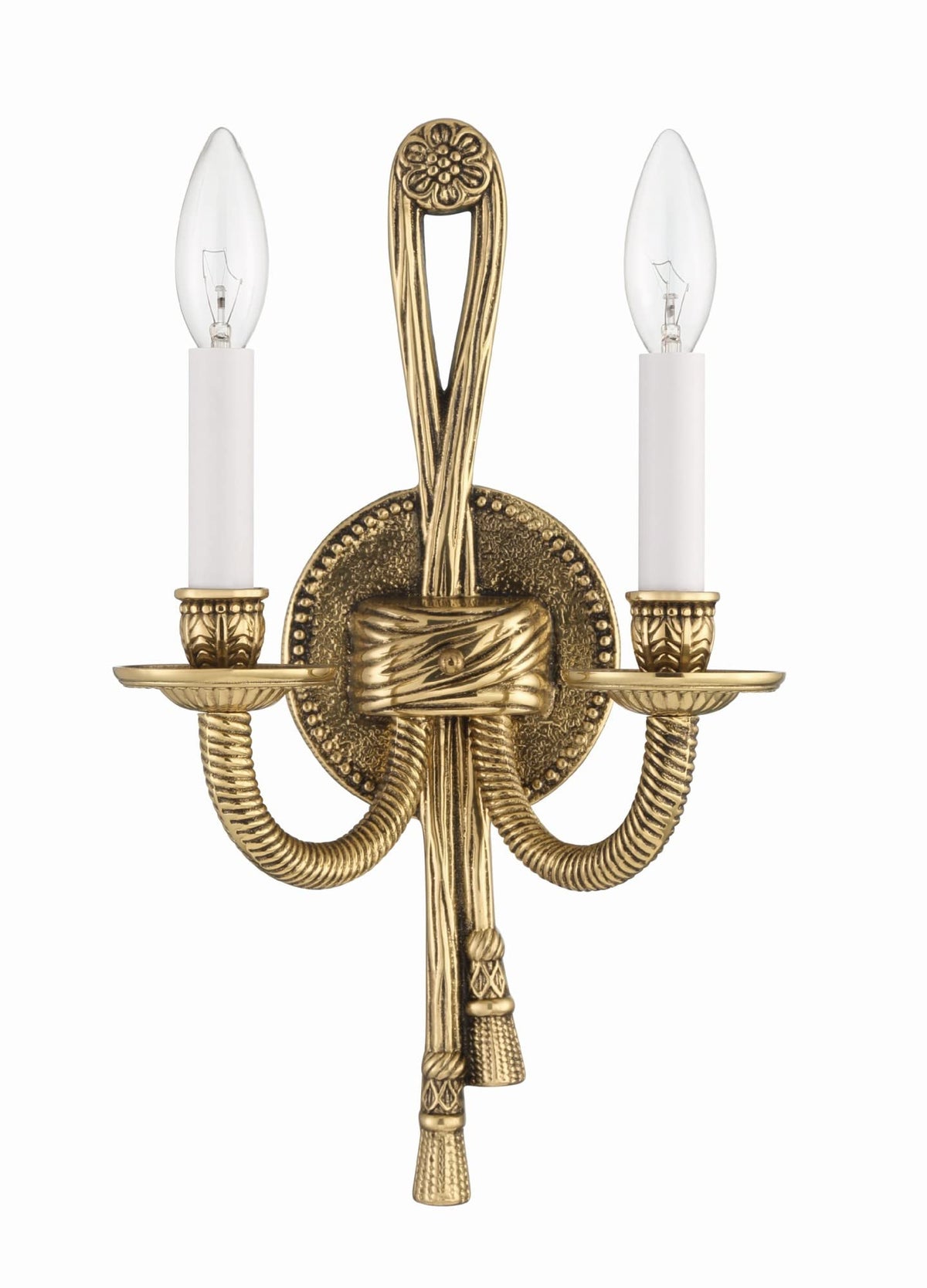 Open Box - Crystorama Lighting Group 650-OB Arlington 2 Light Candle Style Double Wall Sconce
