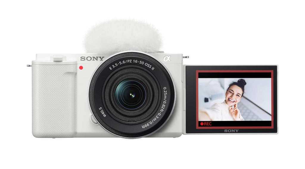 Certified Refurbished - Sony Alpha ZV-E10 APS-C Mirrorless Vlog Camera with 16-50mm Lens White