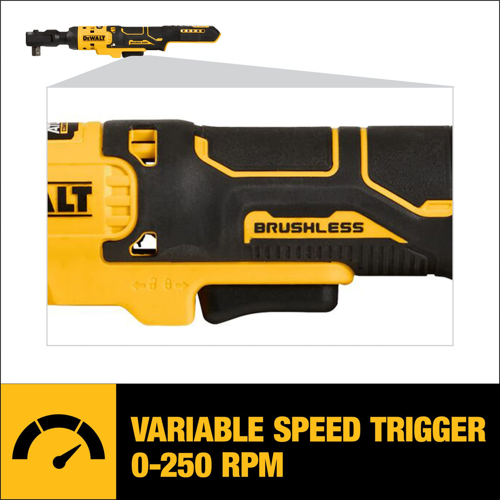 Open Box -  DEWALT ATOMIC 20-Volt MAX Cordless 1/2 in. Ratchet (Tool-Only)