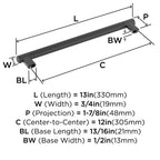 Open Box - Amerock BP54070BBR - Pulls Cabinet Hardware