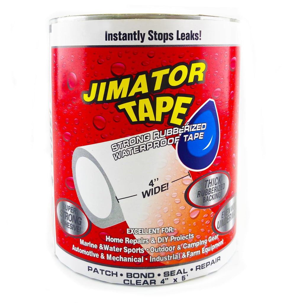 Jimator Tape 4” Waterproof Rubberised Seal Repair Tape | Super Strong Leak Stop Patch