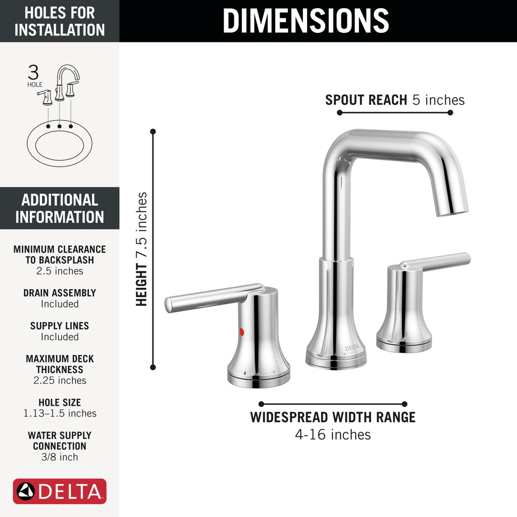 Open Box - Delta 3554-MPU-DST - Bathroom Sink Faucets Faucet