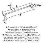 Open Box - Amerock BP3747126 - Pulls Cabinet Hardware