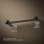 Open Box - Kohler K-78372-BL - Towel Bar Bathroom Hardware
