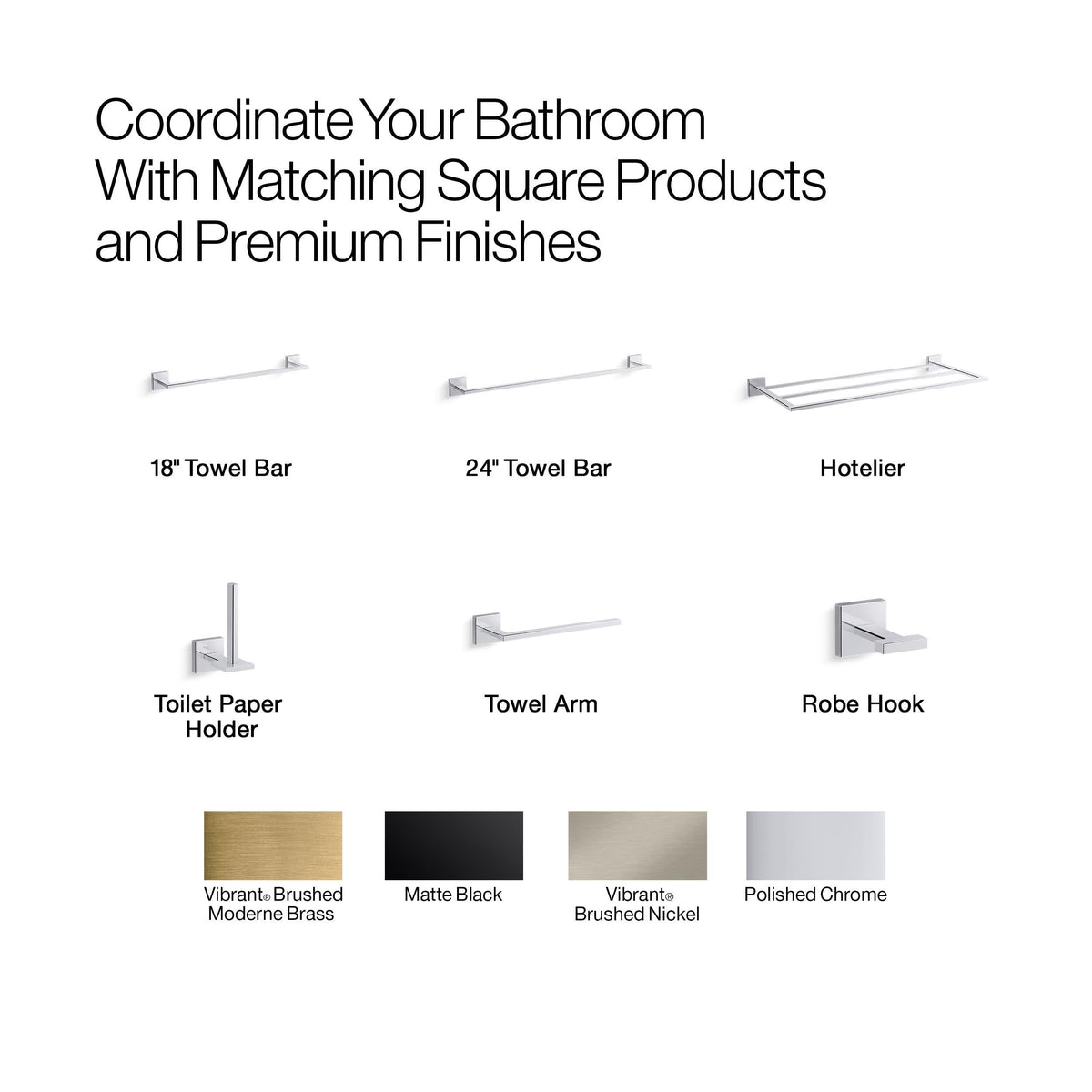 Open Box - Kohler K-23299-BL - Towel Rack Bathroom Hardware