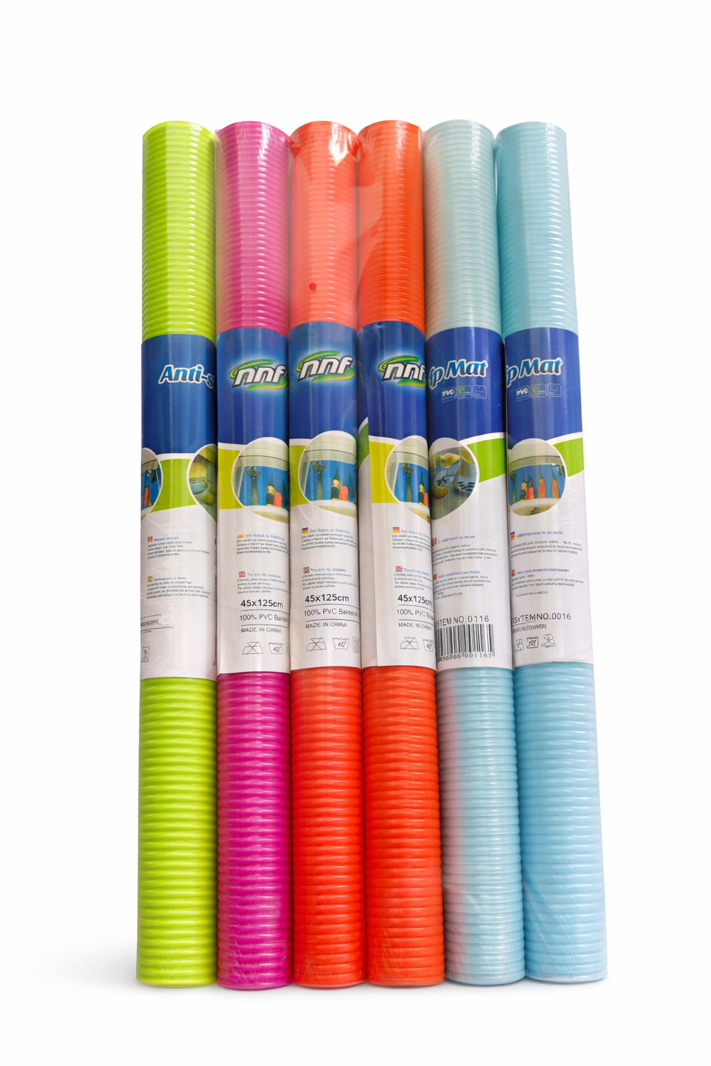 6PK Rolls Anti Slip Liner Mat Non Slip Drawer Shelf Cabinet Fridge Protector Colourful