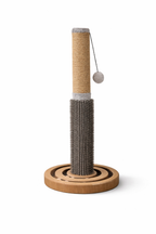 Cat Scratching Post Tree 53.5cm Jute Rope Scratcher w/ Sliding Balls Toy