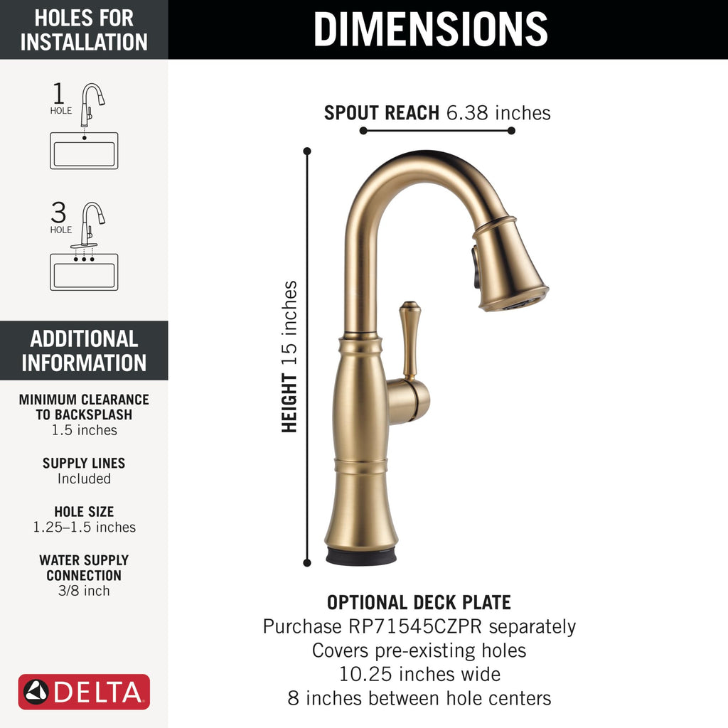Open Box - Delta 9997TL-CZ-PR-DST - Kitchen Faucet