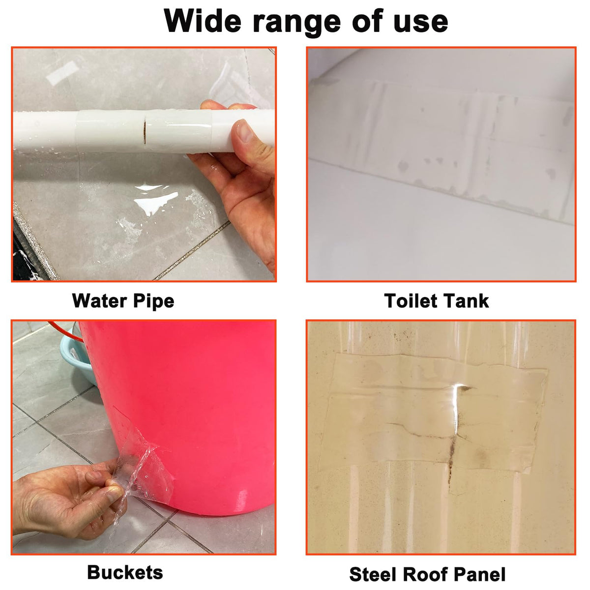 Jimator Tape 4” Waterproof Rubberised Seal Repair Tape | Super Strong Leak Stop Patch