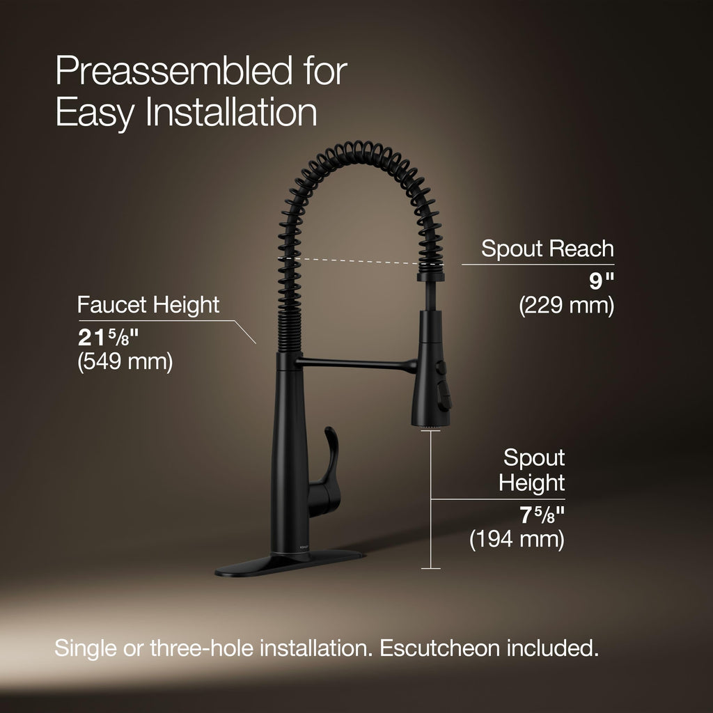 Open Box - Kohler K-22033-BL - Kitchen Faucet