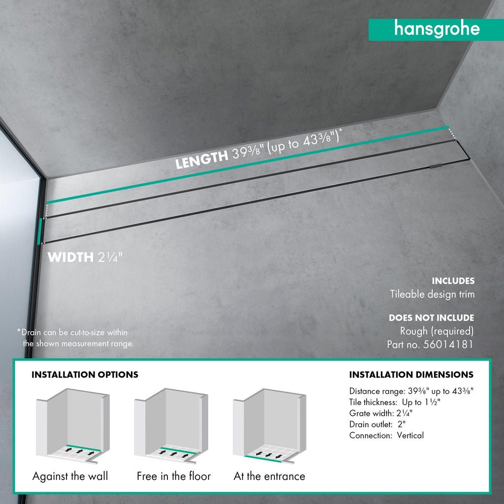 Open Box - Hansgrohe 56033001 - Shower Drains Showers