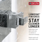 Open Box - Delta T24876-CZ-PR-LHP - Valve Trim Only Showers
