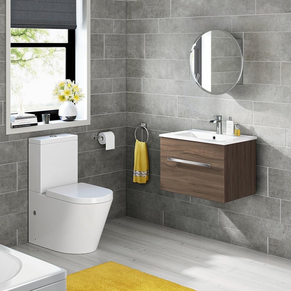 Stockholm 1 Door Round Non Illuminated Mirror Cabinet - 500mm x 500mm