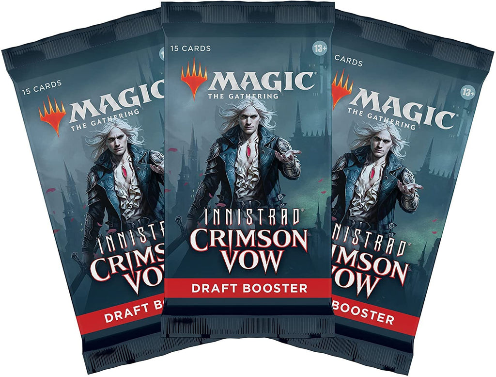 Magic: The Gathering Innistrad: Crimson Vow 3-Booster Draft Pack | 45 Magic Cards