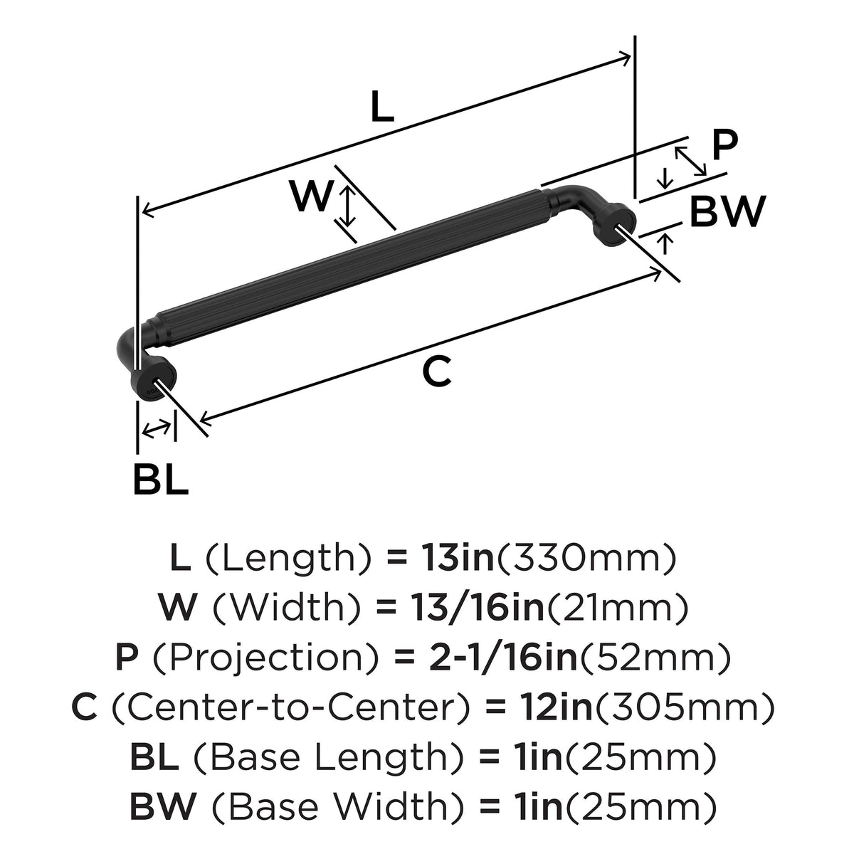 Open Box - Amerock BP37709MB - Pulls Cabinet Hardware