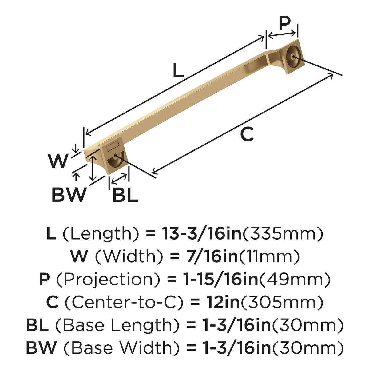 Open Box - Amerock BP53532CZ - Pulls Cabinet Hardware
