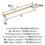 Open Box - Amerock BP37471CZ - Pulls Cabinet Hardware