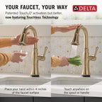Open Box - Delta 9997TL-CZ-PR-DST - Kitchen Faucet
