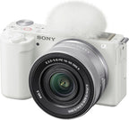 Certified Refurbished - Sony Alpha ZV-E10 APS-C Mirrorless Vlog Camera with 16-50mm Lens White