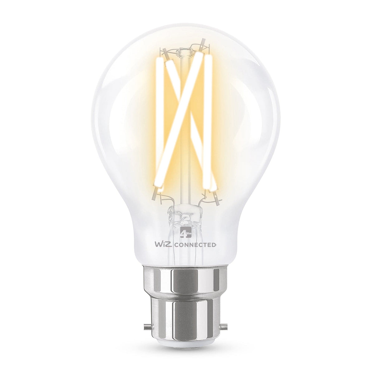 4lite WiZ Connected A60 Filament Clear WiFi LED Smart Bulb - Maplin