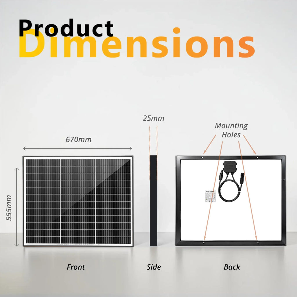 Exotronic 75W Fusion Fixed Solar Panel