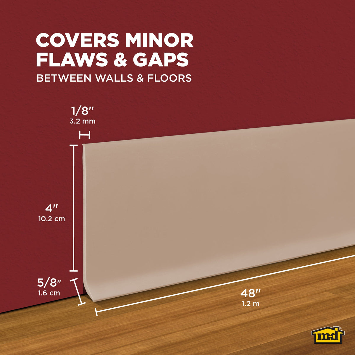 4 in. Commercial Grade Vinyl Wall Base