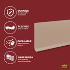 4 in. Commercial Grade Vinyl Wall Base