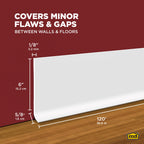 6 in. x 120 ft. Commercial Grade Vinyl Wall Base