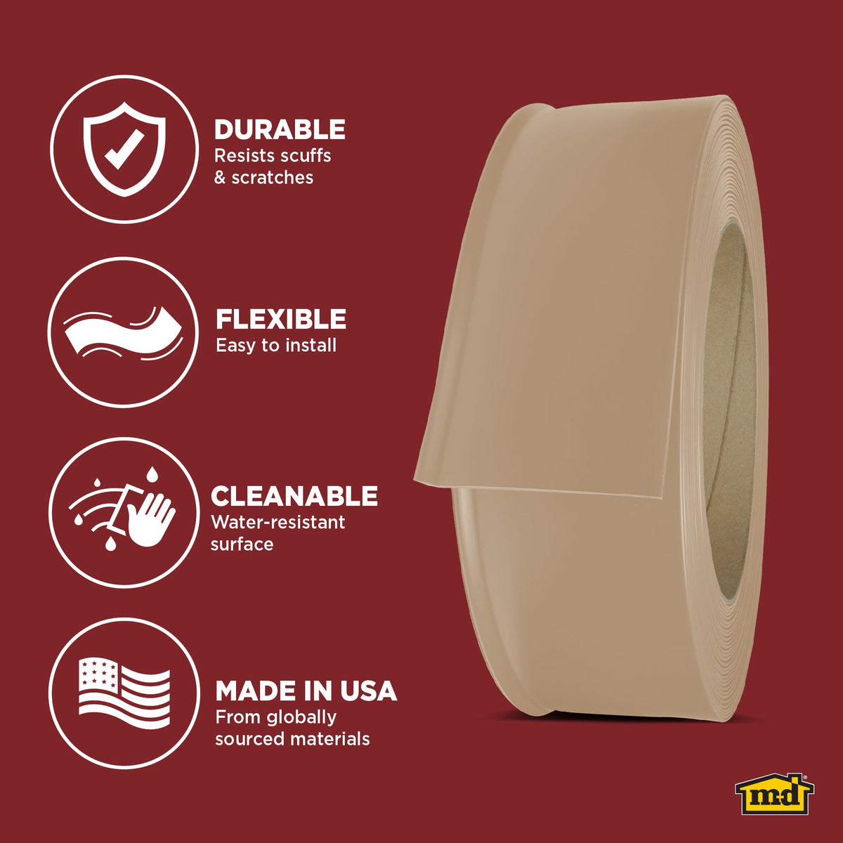 6 in. x 120 ft. Commercial Grade Vinyl Wall Base
