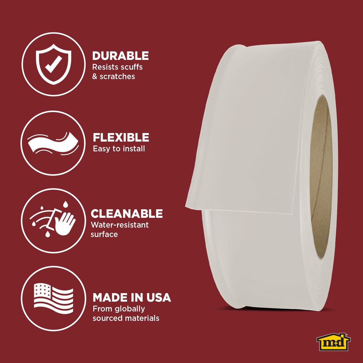 6 in. x 120 ft. Commercial Grade Vinyl Wall Base