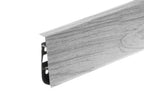 PVC skirting board for commercial spaces wood effect