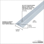 1-3/8 In. Aluminum Carpet Gripper