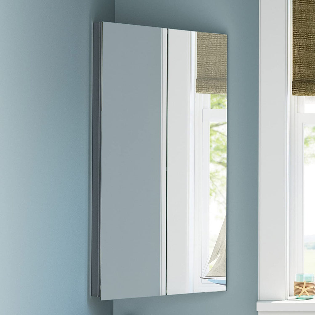 Storvue 2 Door Corner Non Illuminated Mirror Cabinet - 780mm x 450mm